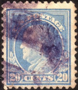 1917, US 20c, Franklin, Used, Sc 515