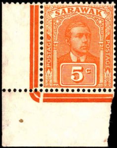 Sarawak #57, Incomplete Set, 1923, Hinged