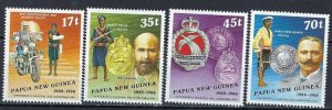 Papua New Guinea 691-94 MNH 1988 Police Centennial (ak2946)