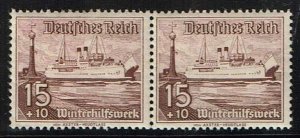 Germany 1937,Sc.#B113 MNH, Ferry 'Schwerin' of the line Warnemünde...