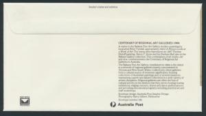 Australia PrePaid Envelope 1984 Centenary of Regional Art Galleries