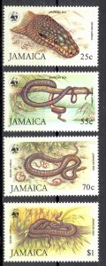 Jamaica Sc# 591-594 MH 1984 Boas