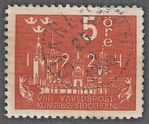 Sweden (1924) - Scott # 197,   Used