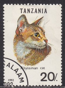 Tanzania 967A Abyssinian Cat 1992