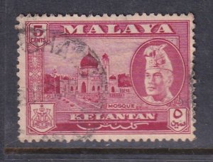 Malaya Kelantan 1957 Sc 75 5c Used