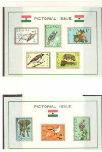 Ghana #194A/199A Unused Souvenir Sheet