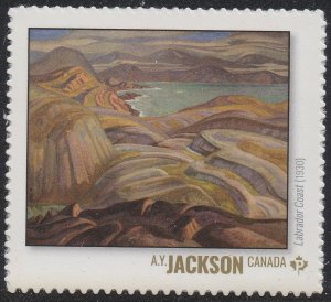 Canada Group of Seven A Y Jackson 'P' single (1 booklet stamp) MNH 2020