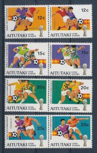 [116541] Aitutaki 1981 Football World Cup soccer Spain 1982  MNH