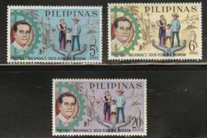 Philippines Scott 893-895 MH* 1963 set