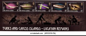 TURKS & CAICOS ISLANDS - 1974 LUCAYAN REMAINS - MINIATURE SHEET MNH
