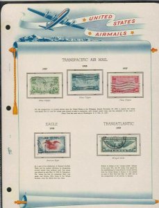 united states transpacific airmails issues of 1935-39 stamps page ref 18035