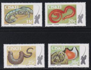 South Africa - Ciskei # 65-68, Coastal Angling, Mint NH, 1/2 Cat.