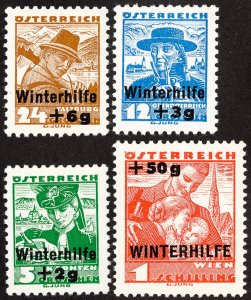 Austria Stamps # B128-31 MH VF Scott Value $34.00