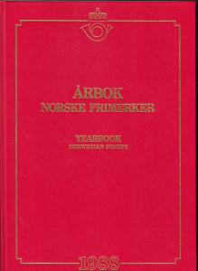 NORWAY 1988 OFFICIAL YEARBOOK w/mint stamps