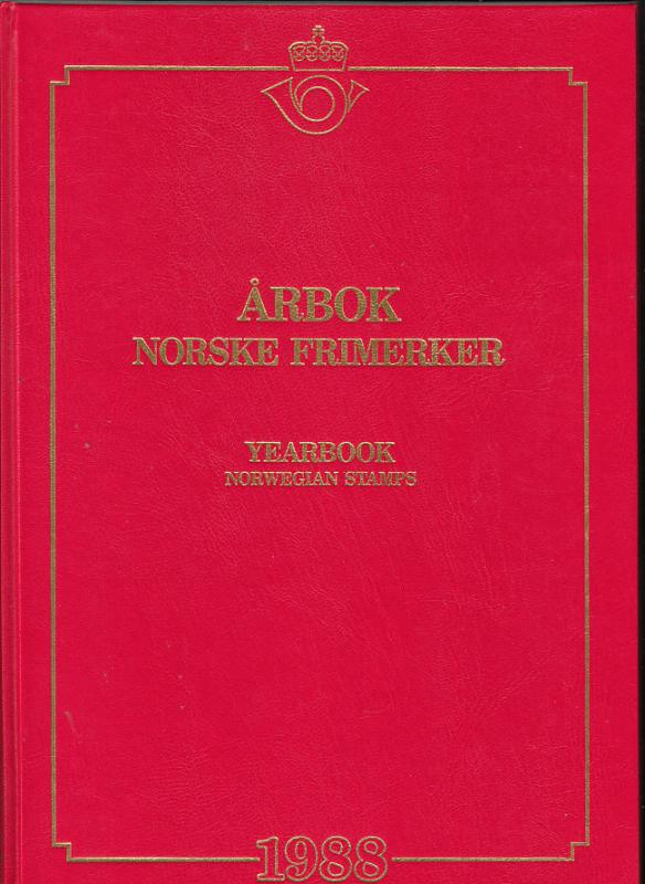 NORWAY 1988 OFFICIAL YEARBOOK w/mint stamps