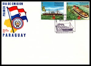 Paraguay 2178s,2178f Ships U/A FDC