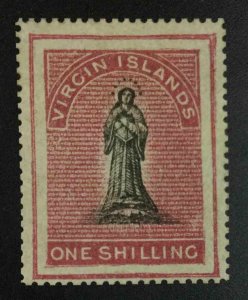 MOMEN: VIRGIN ISLANDS SG #14 1867-70 NO WMK P15 MINT OG H £275 LOT #64229