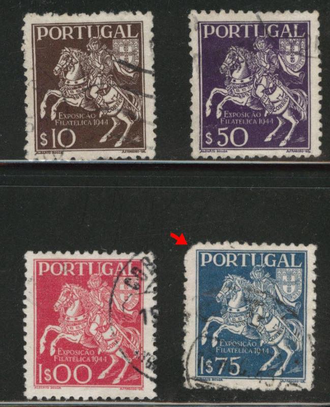 Portugal Scott 634-7 used 1944 Expo set CV$2.95