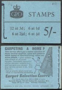 H41 November 1959 5/- Booklet Both 3d panes are Cyls