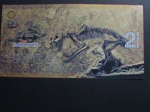 ​AFRICA-SMILODON-2 ICE DOLLARS POLYMER PICTORIAL NOTE-UNC- VERY FINE LAST ONE
