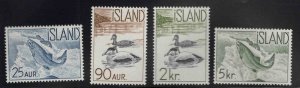 Iceland Scott 319-322 MH* 1959 short set 4/5 stamp