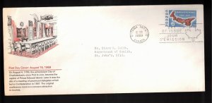 CANADA FDC Scott # 499 - Charlottetown Bicentennial - Schering Cachet 2