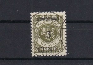 memel lithuanian occupation 1923 3c on 300m surcharge  used stamp ref r13419
