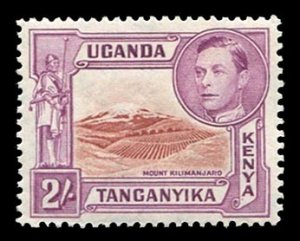 Kenya, Uganda and Tanganyika #81 (SG 146b) Cat£50, 1938-54 2sh red violet an...