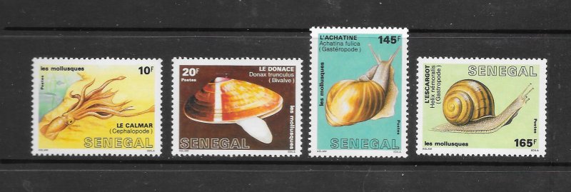 MOLLUSKS - SENEGAL #771-4   MNH