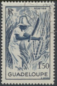 Guadeloupe    SC# 194 Used  Sugar Cane  see details & scans