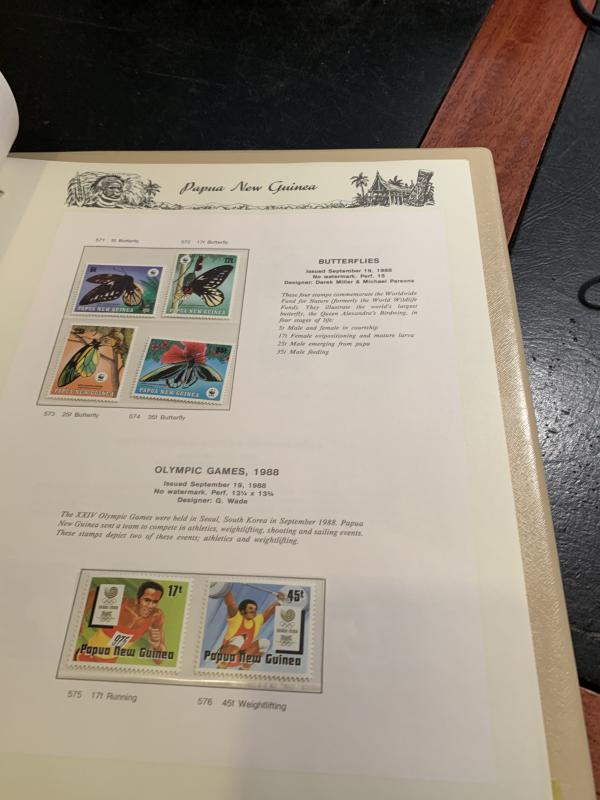 STAMP STATION PERTH: PNG Complete Collection from 1952 to 1989 Mint Never Hinged