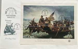 Artmaster 1686-89 1976 13c - 31c American Bicentennial set of 4 souvenir sheets