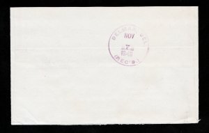 SCOTT #E13 + 3¢ PREXIE ON STAMPED SPECIAL DELIVERY ENVELOPE 1949 REC’D BACKSTAMP