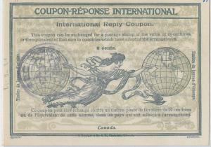 54332 - COUPON REPONSE - ROME  Model : CANADA - 6 Cents  - 1917