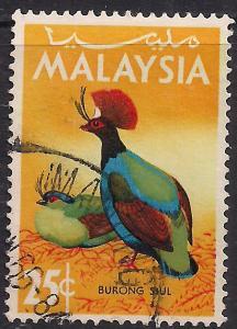 Malaysia 1965 QE2 25ct Burong Siul SG 20 ( L1135 )