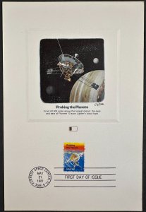 US #1916 Used First Day Cover Art - Probing the Planets 1981 [CVR404]
