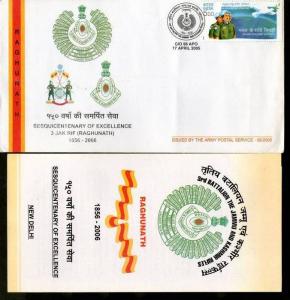 India 2005 Jammu & Kashmir Rifles Sesquicentenary of Exellence Military Coat ...
