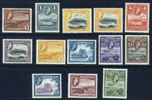 ANTIGUA QE II 1953-62 Pictorial Part Set + Varieties SG 120a to SG 132 MINT