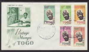 Togo 396-400 Independence Anniversary Artcraft U/A FDC