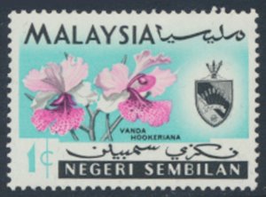 Negri Sembilan  SC# 76 MVLH  Orchids Flowers see details & scans