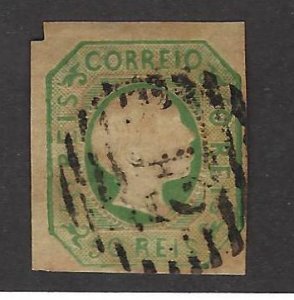 Portugal SC#7 Used F-VF corner cut SCV$70.00....Nice Stamp(s)!