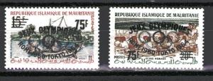 Mauritania 126-127 MNH footnoted