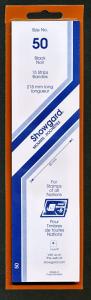 Showgard Stamp Mount Size 50/215 mm - BLACK (Pack of 15) (50x215  50mm)  STRIP 