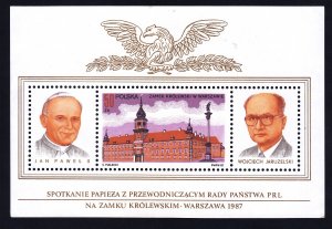 Poland 2804 Fi Block 88 MNH 50z Royal Castle - Warsaw Souvenir Sheet Very Fine