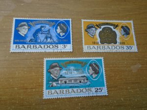 Barbados  #  306-08  used Scouting