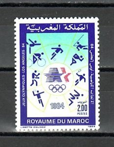 Morocco, Scott cat. 584. USA Summer Olympics issue.