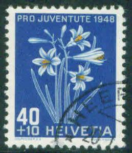 Switzerland Scott B182 key flower from 1948 set CV $5.50