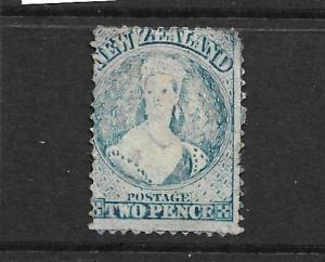 NEW ZEALAND 1864-67  2d  BLUE   FFQ  MLH  P12 1/2   CP A2M   SG 113 CHALON