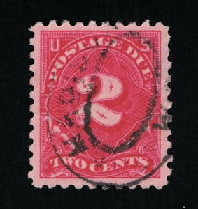 SCARCE GENUINE SCOTT #J60 VF-XF USED 1916 BEP-ISSUE ROSE 2¢ POSTAGE DUE #15810