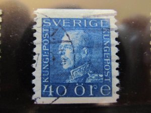 Sweden Sweden Sverige Sweden 1921 Unwmk 40o Perf 10 Fine Green Used A13P2F223-